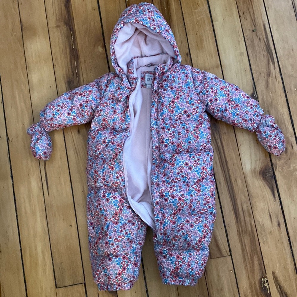 BabyGap Floral Snowsuit